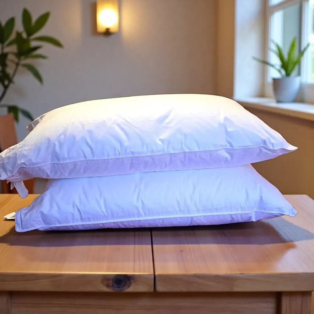 Restoration Hardware Bedding Essentials King All-Down Pillow Pair Firm Support